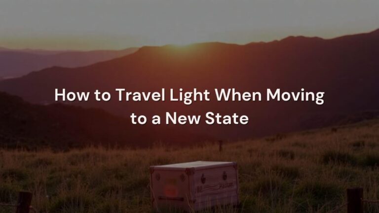 How to Travel Light When Moving to a New State