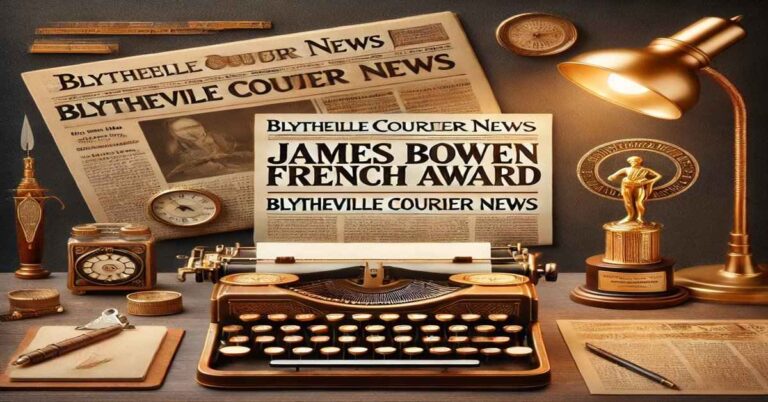 James Bowen French Award Blytheville Courier News Recognition